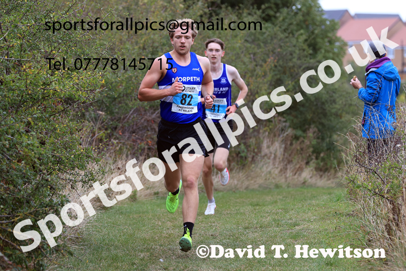 Senior Mens Relay, 2025 Farringdon Cross Country Relays, Sunderland. Photo: David T. Hewitson/Sports for All Pics